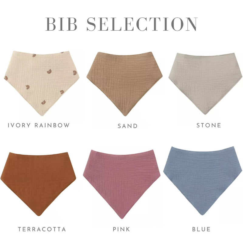 Cotton Baby Drool Bib - Mini Muse co.