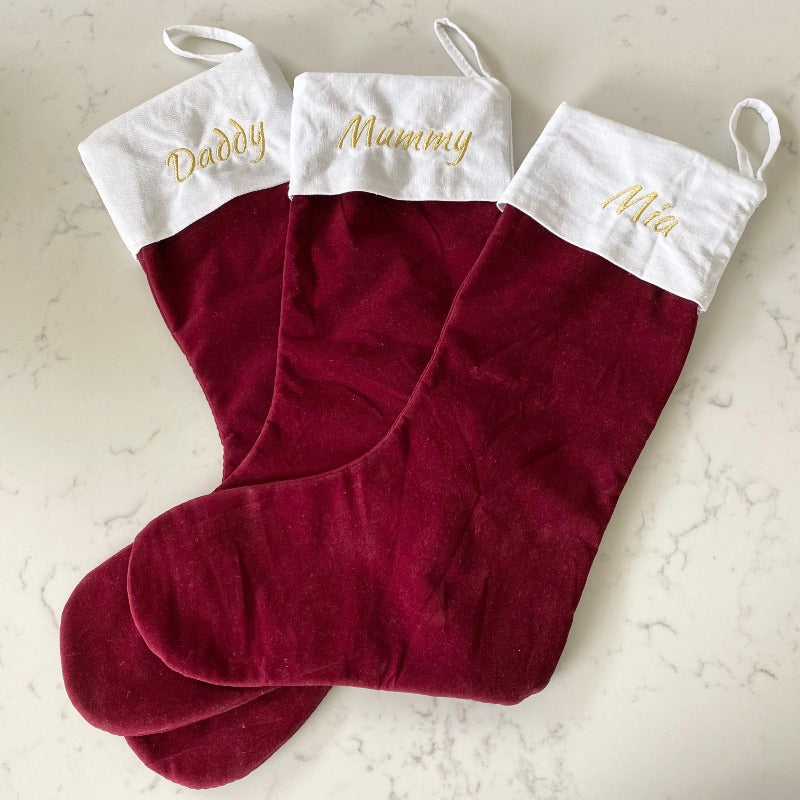 Personalised Christmas Stockings - Mini Muse co.