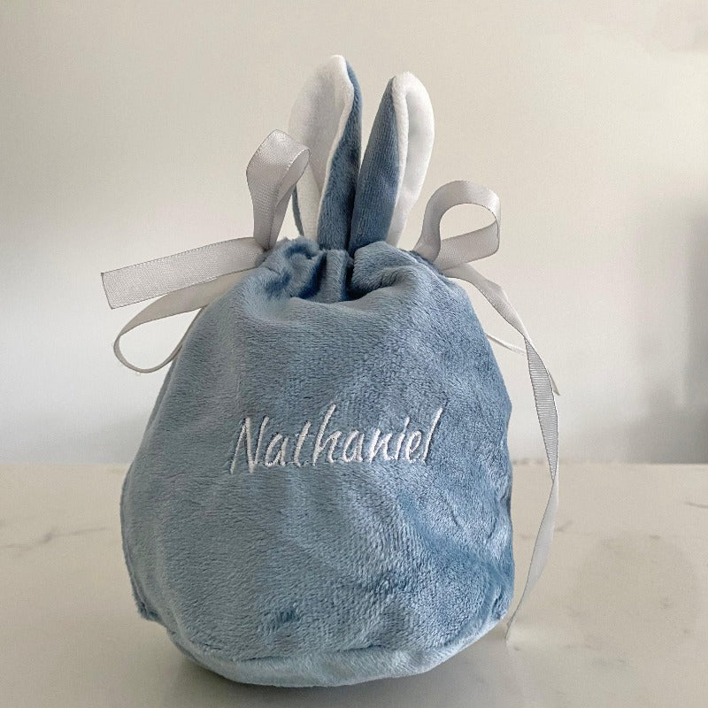 blue bunny pouch