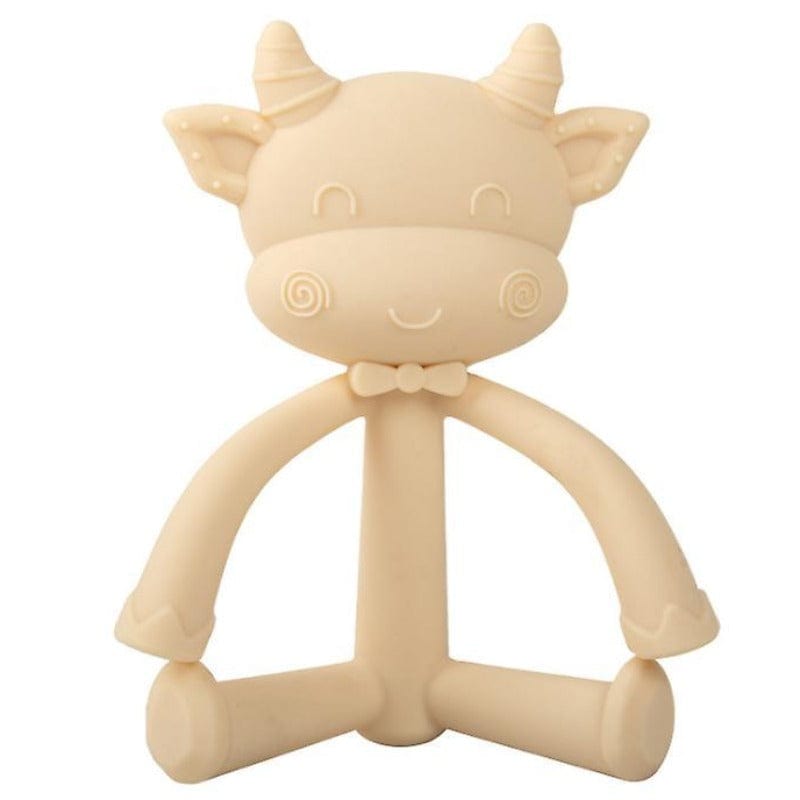 Mr.Moo Silicone Cow Baby Teether Toy - Mini Muse co.