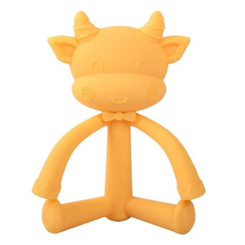 Mr.Moo Silicone Cow Baby Teether Toy - Mini Muse co.