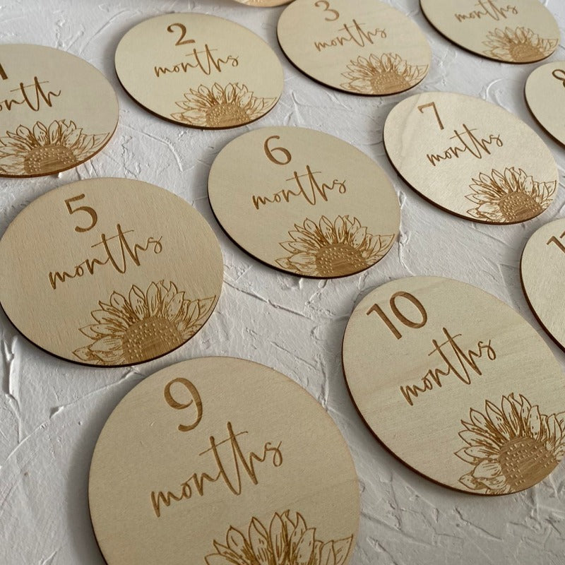 Milestone Set - Sunflower - Mini Muse co.