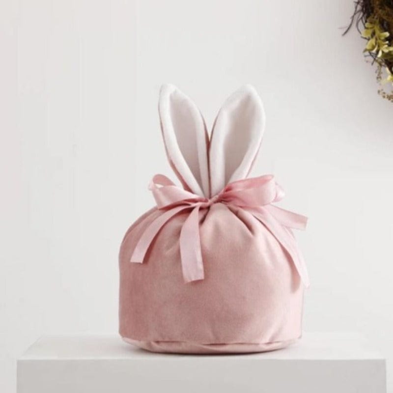 Personalised Easter Bunny Velvet Pouch - Mini Muse co.