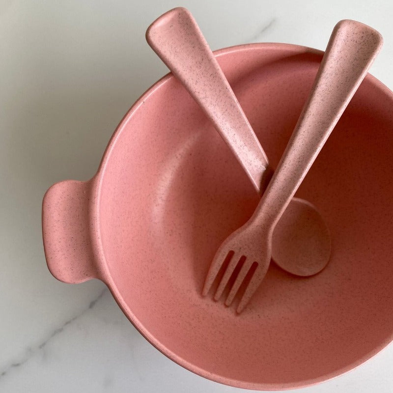 Freckle Wheat Straw Kids Dinnerware Set - Mini Muse co.