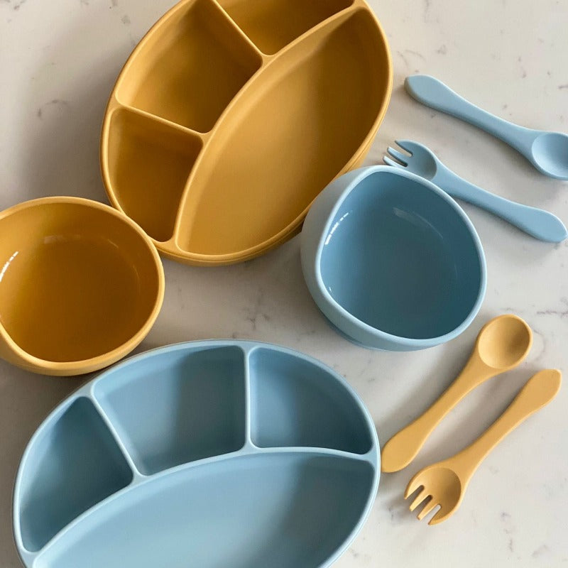 My First Silicone Dinnerware Set - Mini Muse co.