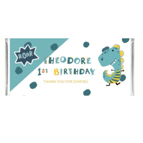 Roaring Dinosaur Chocolate Bar - Mini Muse co.