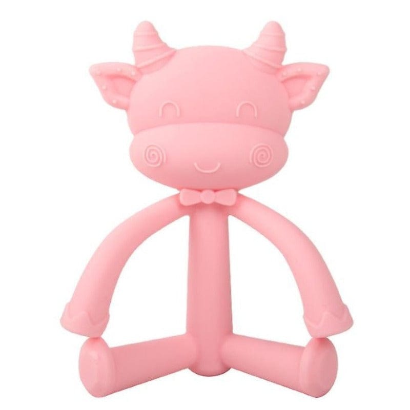 Mr.Moo Silicone Cow Baby Teether Toy - Mini Muse co.