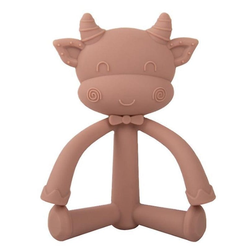 Mr.Moo Silicone Cow Baby Teether Toy - Mini Muse co.