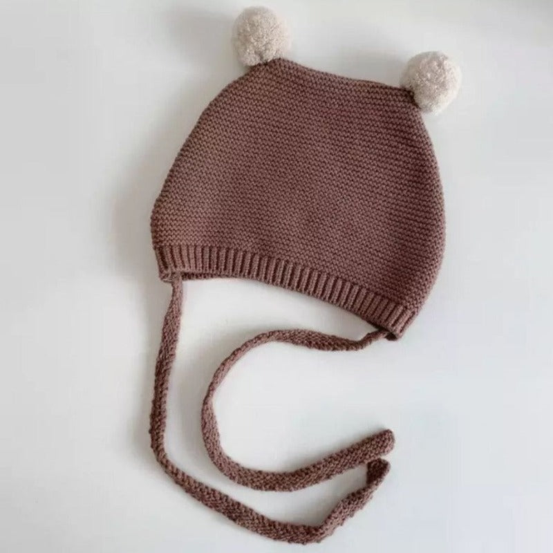 Knitted Pom Pom Beanie - Mini Muse co.