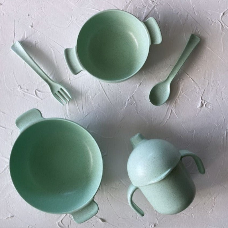 Freckle Wheat Straw Kids Dinnerware Set - Mini Muse co.